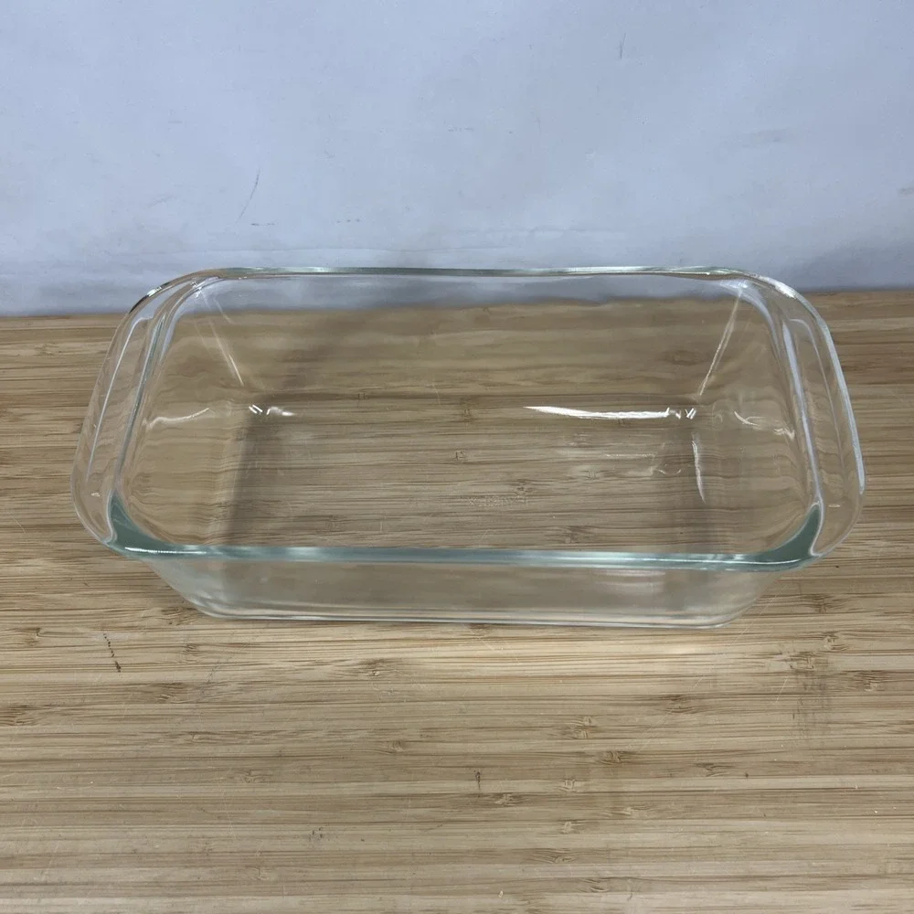 Pyrex 213 Clear Glass Loaf Pan 1.5L Vintage Corning USA Baking Dish 8.5 x 4.5